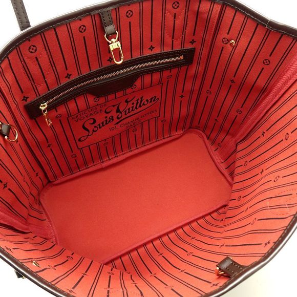 Louis Vuitton Damier Neverfull MM Ebene Tote Bag Brown - Picture 7 of 8